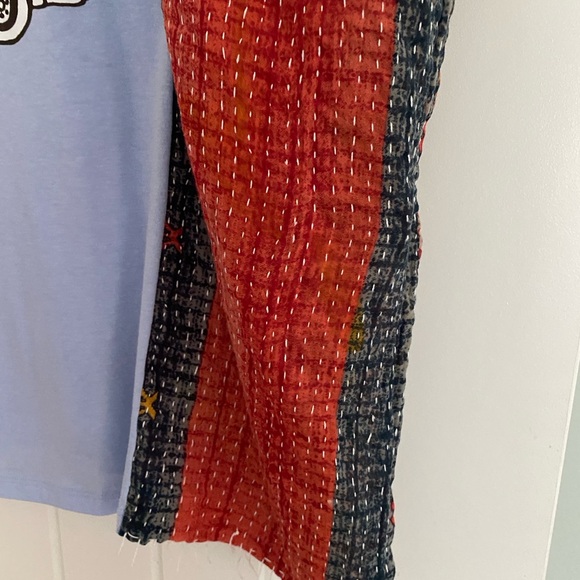 Upcycled Free & Wild Kantha Poncho Boho Top Free Size - Picture 6 of 8